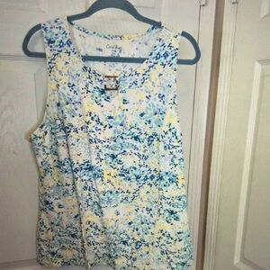 Caribbean Joe Women's Tank Top - Multicolor Pattern
